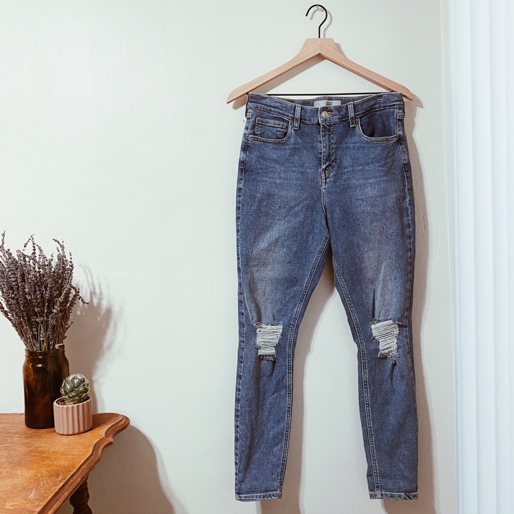 Topshop Moto Jamie Distressed Skinny Jeans